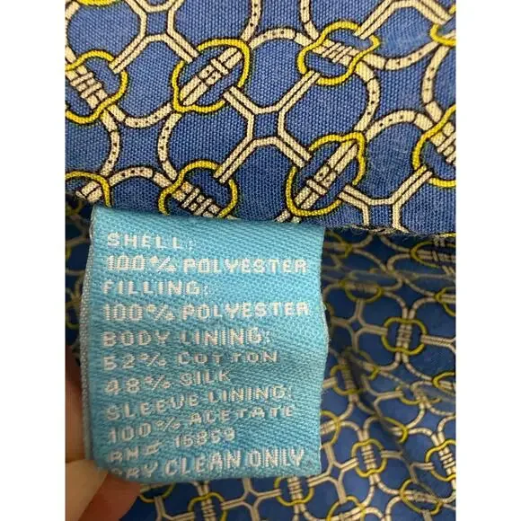 J McLaughlin Orange Quilted Jacket Belted Snap Front Medium Lightweight - Picture 10 of 14